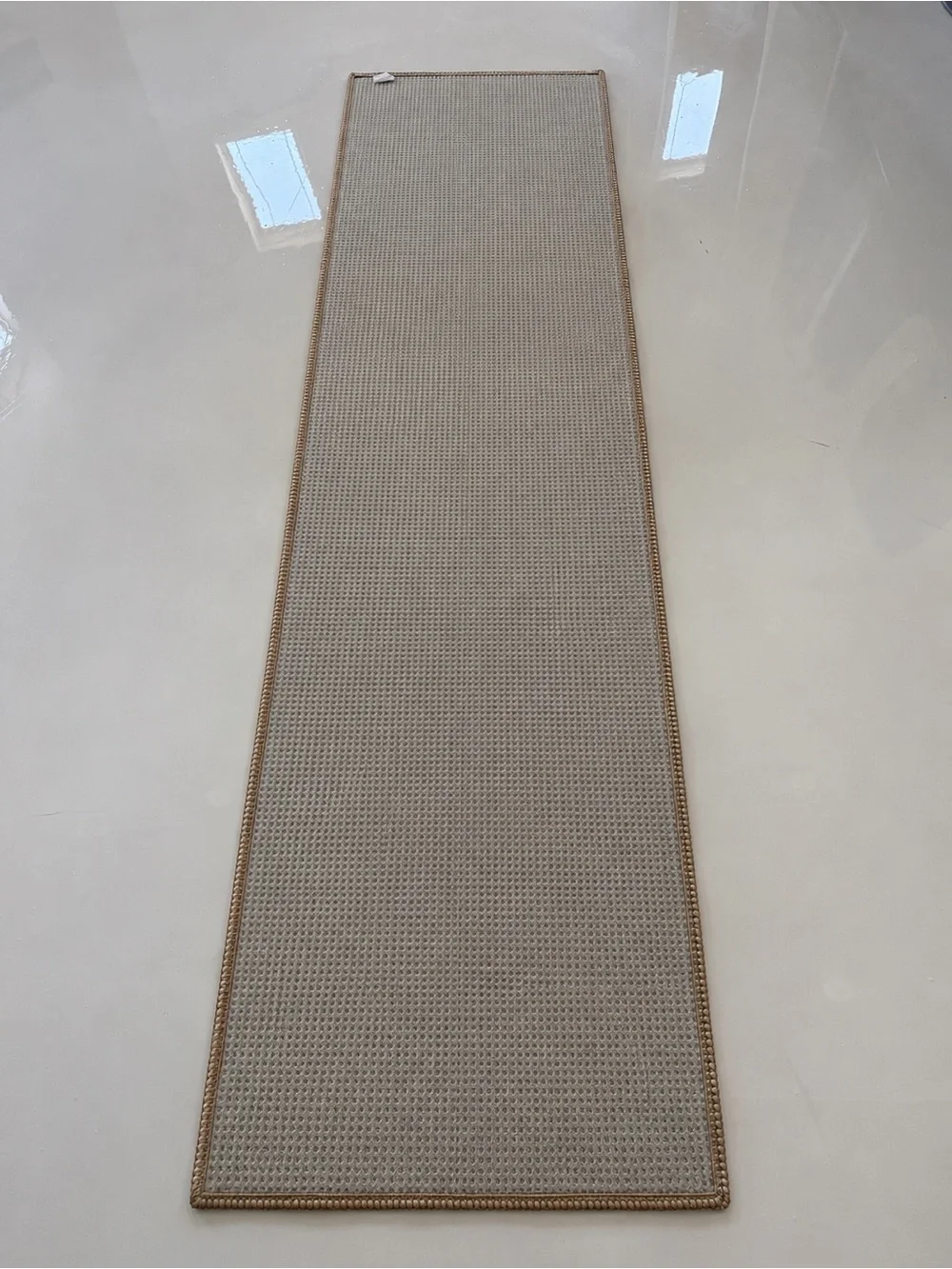 Neutral Woven Runner Rug - Brown Tones